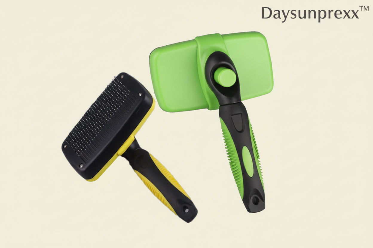 Self-Cleaning Retractable Pet Grooming Brush for Dogs & Cats | Daysunprexx™